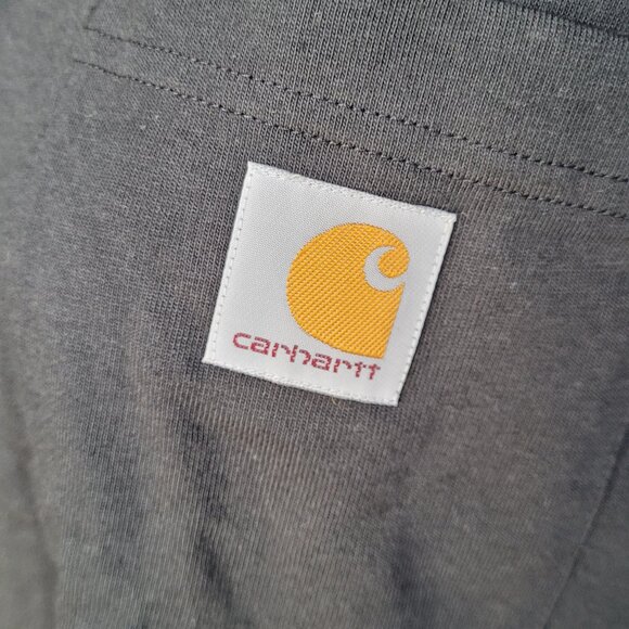 Black Loose Fit Heavyweight Short Sleeve Pocket T-Shirt-Large‎ - Picture 6 of 6